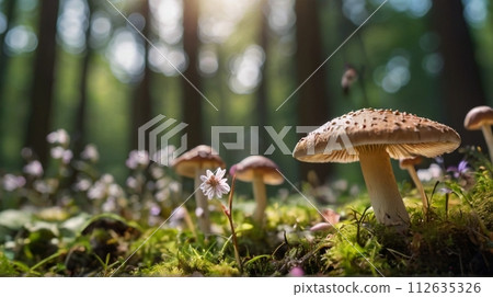仙女森林非常適合春夏秋冬的背景 仙女森林非常適合春夏秋冬的背景 112635326