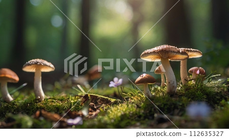 仙女森林非常適合春夏秋冬的背景 仙女森林非常適合春夏秋冬的背景 112635327