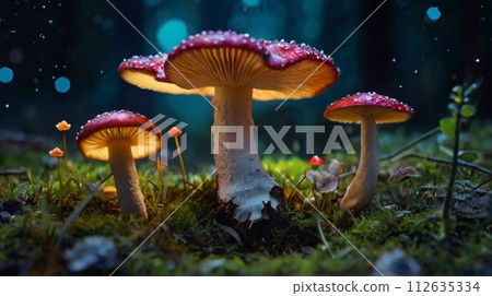 Fairy forest perfect for background in spring, summer, fall and winter 112635334