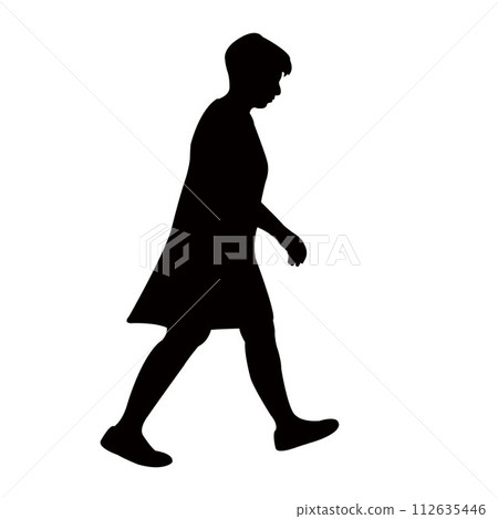 a woman walking body silhouette vector a woman walking body silhouette vector 112635446