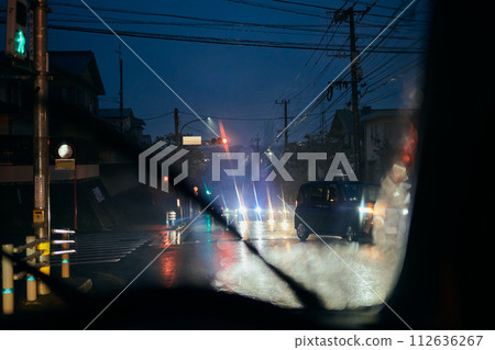 Road wet with rain rainy season image 112636267