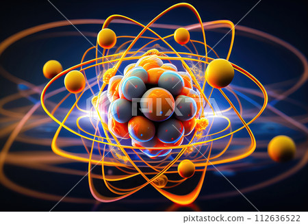Atomic Anatomy: Exploring Protons, Neutrons, electrons and More - Generative AI 112636522