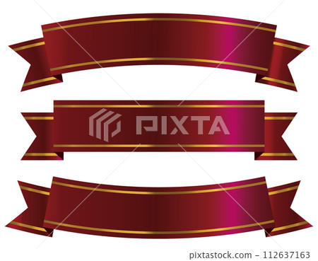 Shiny ribbon background material set wine red Shiny ribbon background material set wine red 112637163
