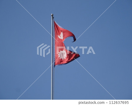 尼泊爾國旗 尼泊爾國旗 112637695