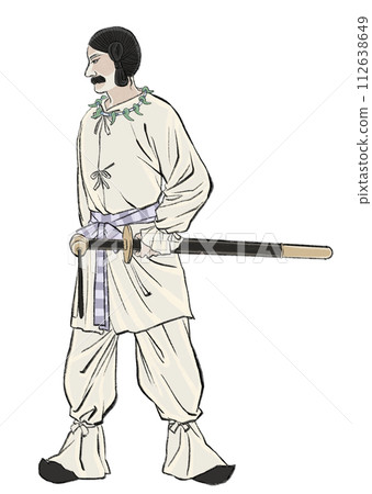Kofun period man 112638649
