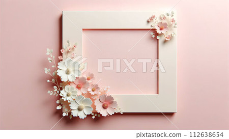 The color of first love is a cherry blossom flower decoration. The color of first love is a cherry blossom flower decoration. 112638654