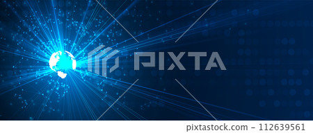 Abstract vector background. Futuristic technology style. Elegant background for business tech presentations. 112639561