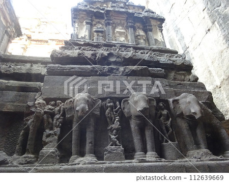 Kailasanatha Temple, Ellora Cave Temple, a World Heritage Site Kailasanatha Temple, Ellora Cave Temple, a World Heritage Site 112639669