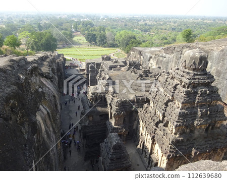 Kailasanatha Temple, Ellora Cave Temple, a World Heritage Site 112639680