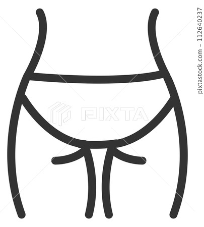 Female buttocks in underwear. Woman bottom body Female buttocks in underwear. Woman bottom body 112640237