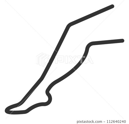 Female leg icon. Woman beauty. Foot care logo Female leg icon. Woman beauty. Foot care logo 112640240