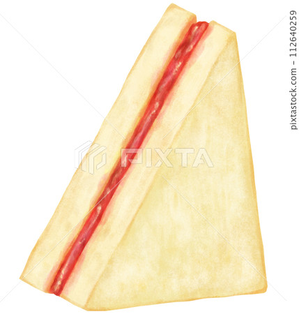 草莓醬三明治插畫 112640259