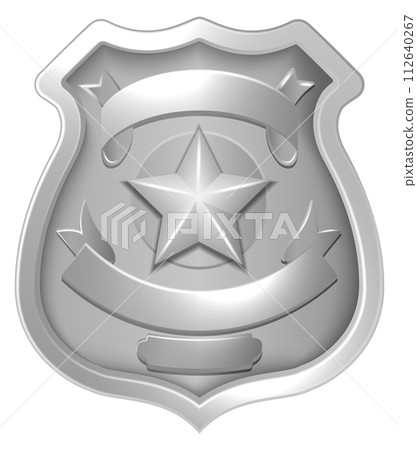 Sheriff badge. Police guard star. Law and justice 112640267