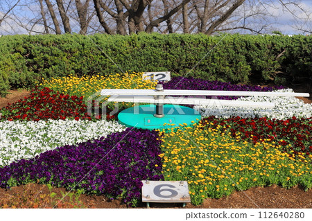Katsushika City Kosuge Nishi Park Flower Clock Katsushika City Kosuge Nishi Park Flower Clock 112640280