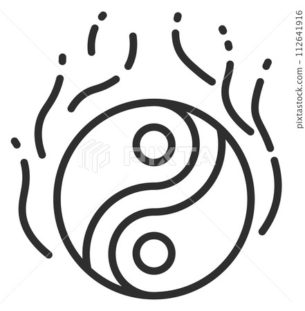 Yin yang symbol. Harmony logo. Balance sign Yin yang symbol. Harmony logo. Balance sign 112641916