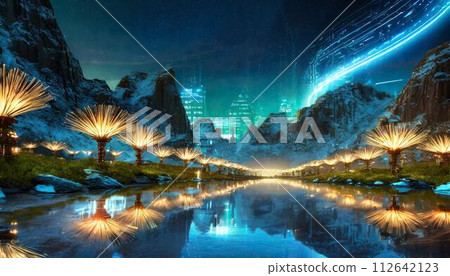 受科幻小說啟發的與機器混合的風景 112642123