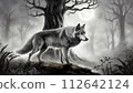 狼站在森林裡 112642124