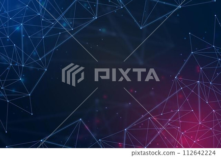 Gradient network connection background Gradient network connection background 112642224