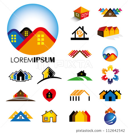 House logo design House logo design 112642542