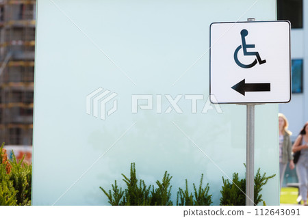 Wheelchair sign symbol. 112643091