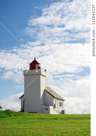 Obrestad lighthouse in Norway. 112643137