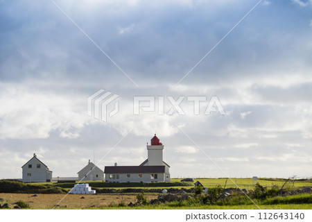 Obrestad lighthouse in Norway. 112643140