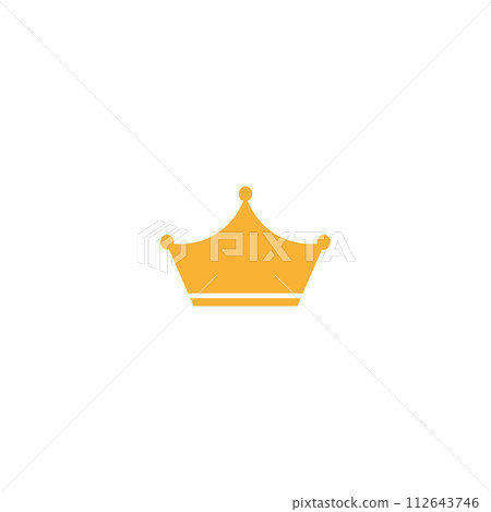 Crown Icon in trendy flat style isolated on white background 112643746
