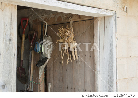 A typical farmhouse scene in Hokkaido A typical farmhouse scene in Hokkaido 112644179