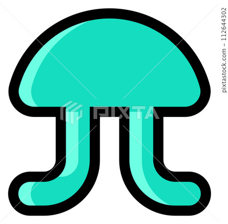 Color shape in retro videogame style. Funny icon Color shape in retro videogame style. Funny icon 112644302