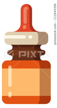 Nasal drops flat icon. Pharmacy symbol. Medical drugs Nasal drops flat icon. Pharmacy symbol. Medical drugs 112644306