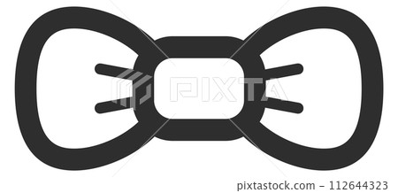 Bowtie line icon. Classic male accessory symbol 112644323