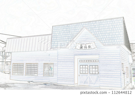 柔和風格的“JR Toro車站北海道”插圖圖像 112644812
