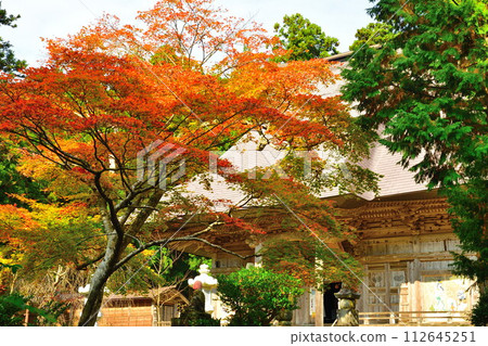 Autumn leaves at Kokujoji Temple (Niigata Prefecture) Autumn leaves at Kokujoji Temple (Niigata Prefecture) 112645251