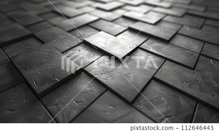 Monochrome chevron abstract texture 112646443