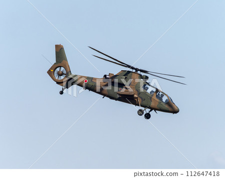 觀察直升機 OH-1 飛越姚軍駐地上空 112647418