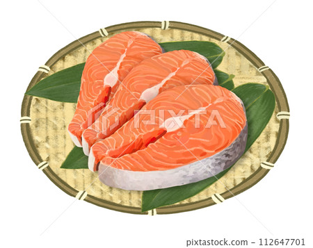 鮭魚片（圓片）濾鍋，附竹葉 112647701
