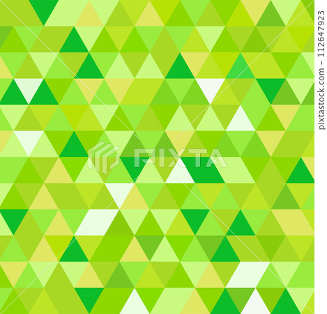 Background illustration _ triangle mosaic _ green 112647923