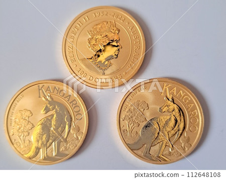 3 gold kangaroo coins 112648108