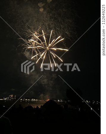 Fireworks display at Shinmaiko Beach in Chita City 112649225