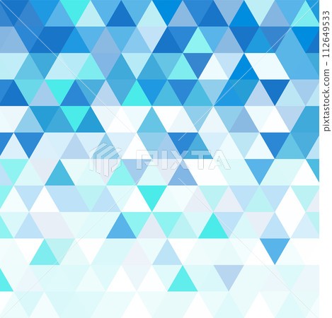 Background illustration _ triangle mosaic _ blue Background illustration _ triangle mosaic _ blue 112649533