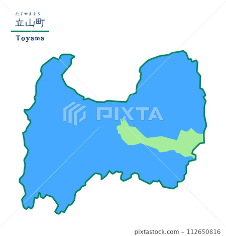 富山縣立山町町村地圖 富山縣立山町町村地圖 112650816