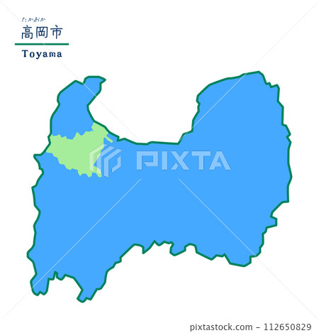 富山縣高岡市町村地圖 富山縣高岡市町村地圖 112650829