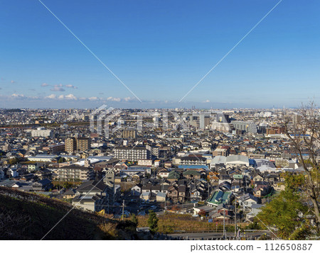 City scenery seen from Mt. Takao City scenery seen from Mt. Takao 112650887
