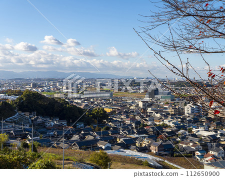 從大阪府柏原市高尾山看到的街景 從大阪府柏原市高尾山看到的街景 112650900