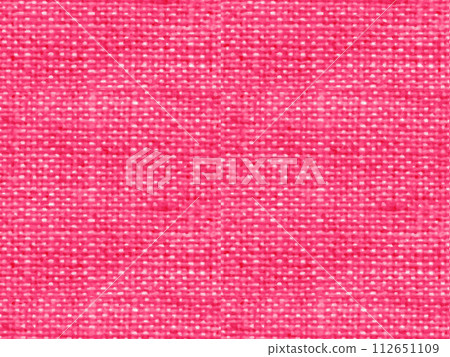Red linen material with a thick and tightly woven texture_Linen 112651109