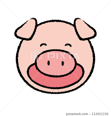 笑豬插畫素材 112651150