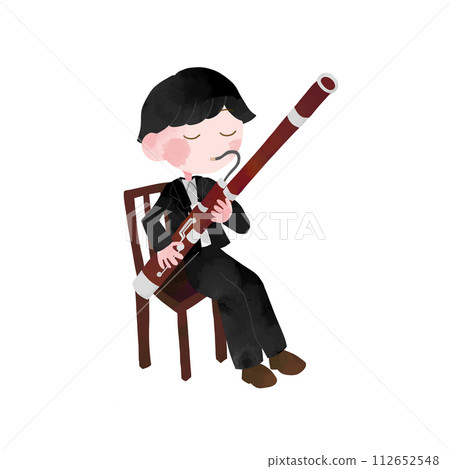 person playing the bassoon 112652548