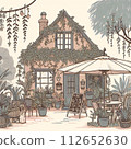 small cafe with plants 112652630