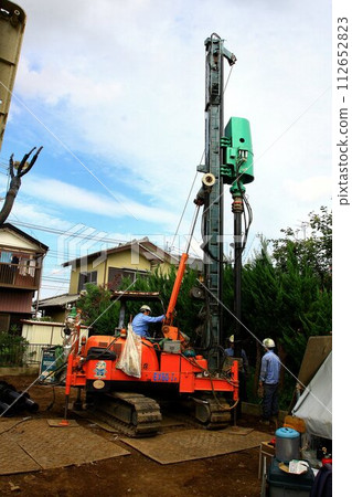 從頭開始支援抗震性能...用於定制住宅的鋼管樁 112652823