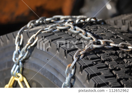大型車輛用無釘防滑輪胎和防滑鏈 112652962